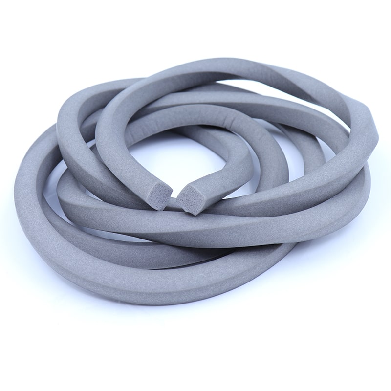 Gray Silicone Foam Strip